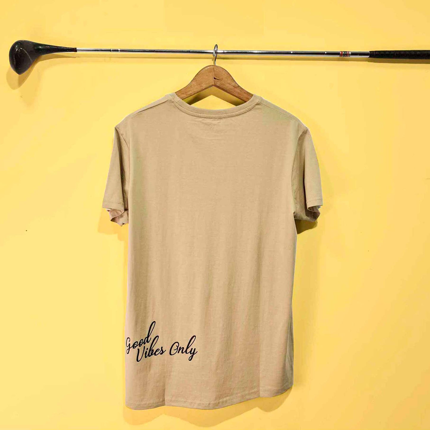 Camiseta Good Vibes Only Beige